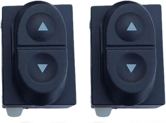 SWITCHDOCTOR Window Master & Passenger Switch Set for 1992-1996 Ford F-150 F-250 F-350; 1986-1991 Taurus, 1987-1991 Bronco, 1987-2004 Mustang & Ranger
