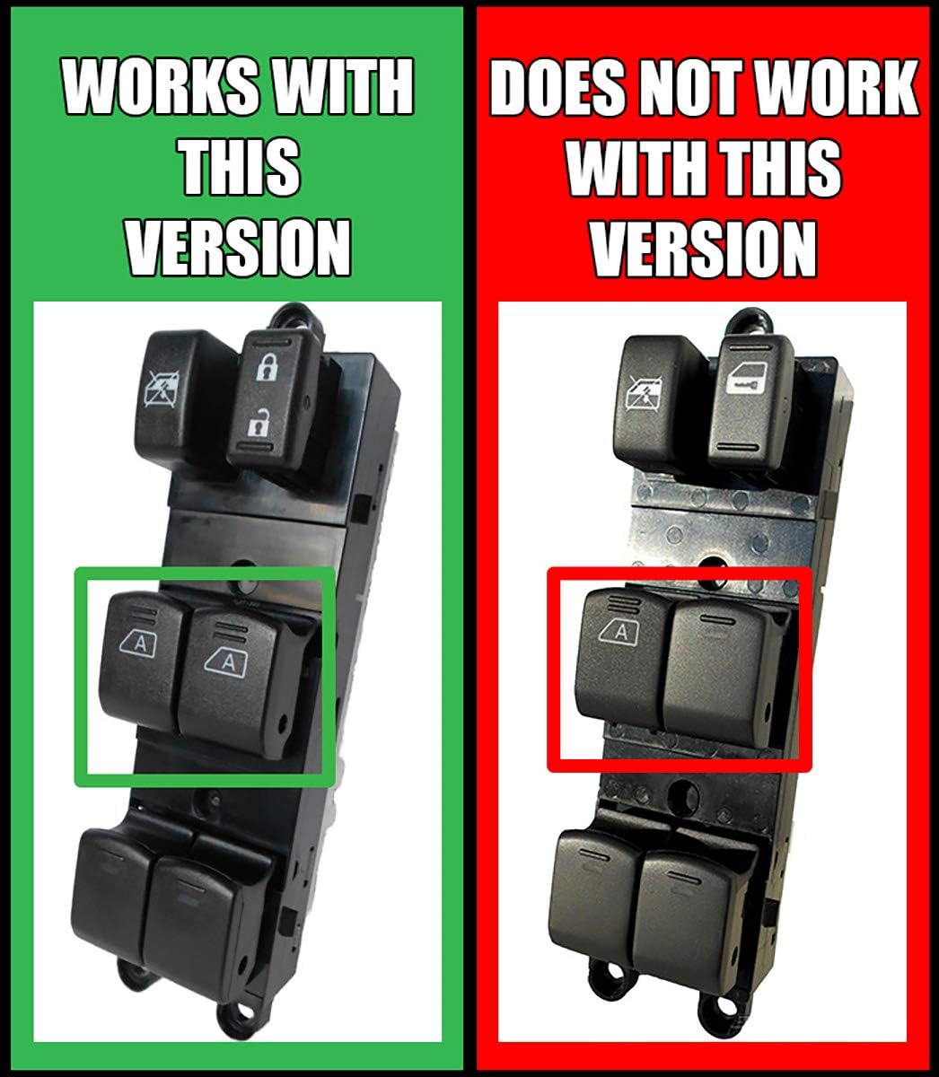 Window Master Switch for 2007-2012 Nissan Pathfinder
