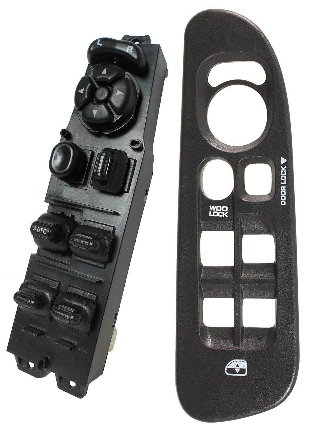 Window Master Switch & Bezel Set for 2002, 2003, 2004, 2005, 2006, 2007, 2008 Dodge Ram