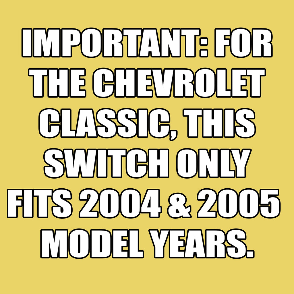 Window Master Switch for 1997-2003 Chevrolet Malibu, 2004-2005 Malibu Classic, 1997-1999 Oldsmobile Cutlass