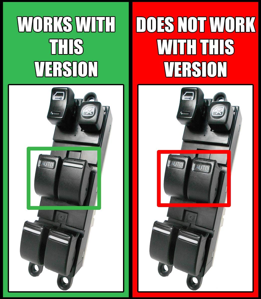 Window Master Switch for 2000-2002 Nissan Maxima ONLY