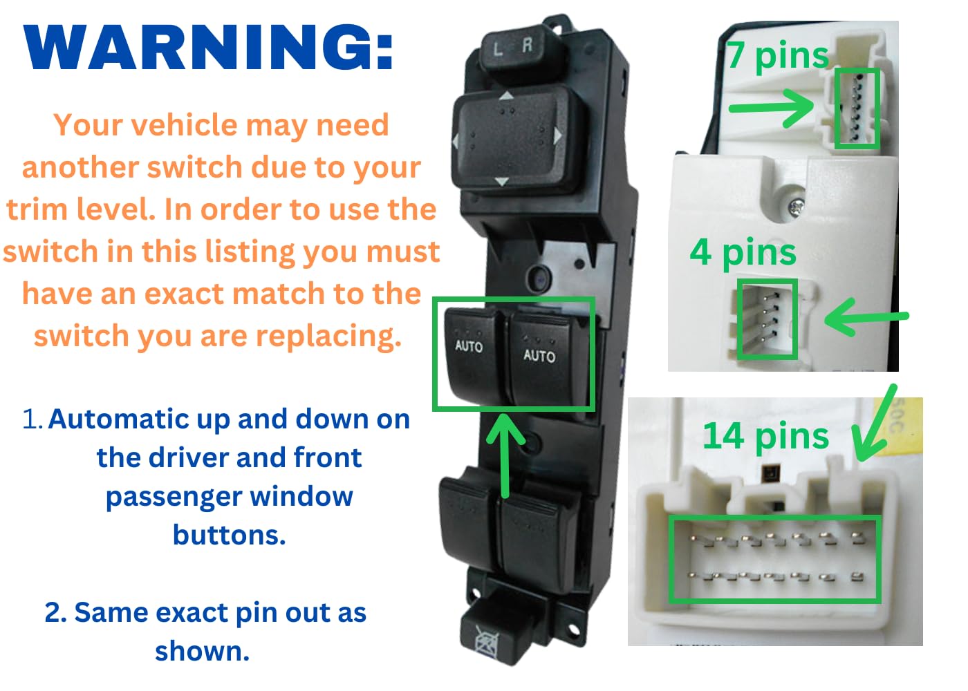 Window Master Switch for 2006-2008 Mazda6