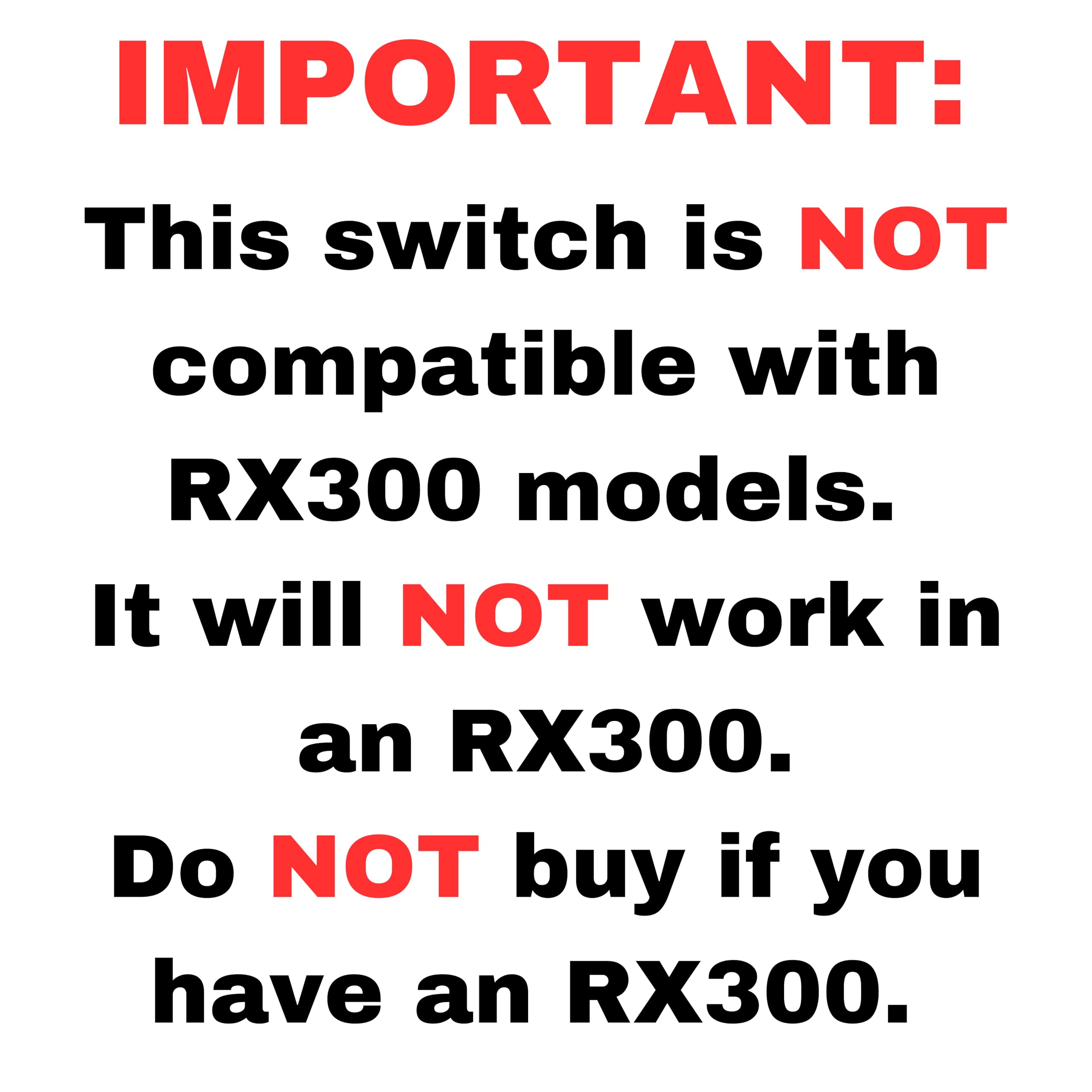 Window Master Switch for 2003-2006 Lexus RX330, 2007-2009 RX350, 2006-2008 RX400h