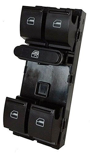 Window Master Switch for 2005-2016 Volkswagen Jetta, 2006-2008 Passat, 2010-2014 Golf, 2007-2013 GTI and 2009-2018 Tiguan
