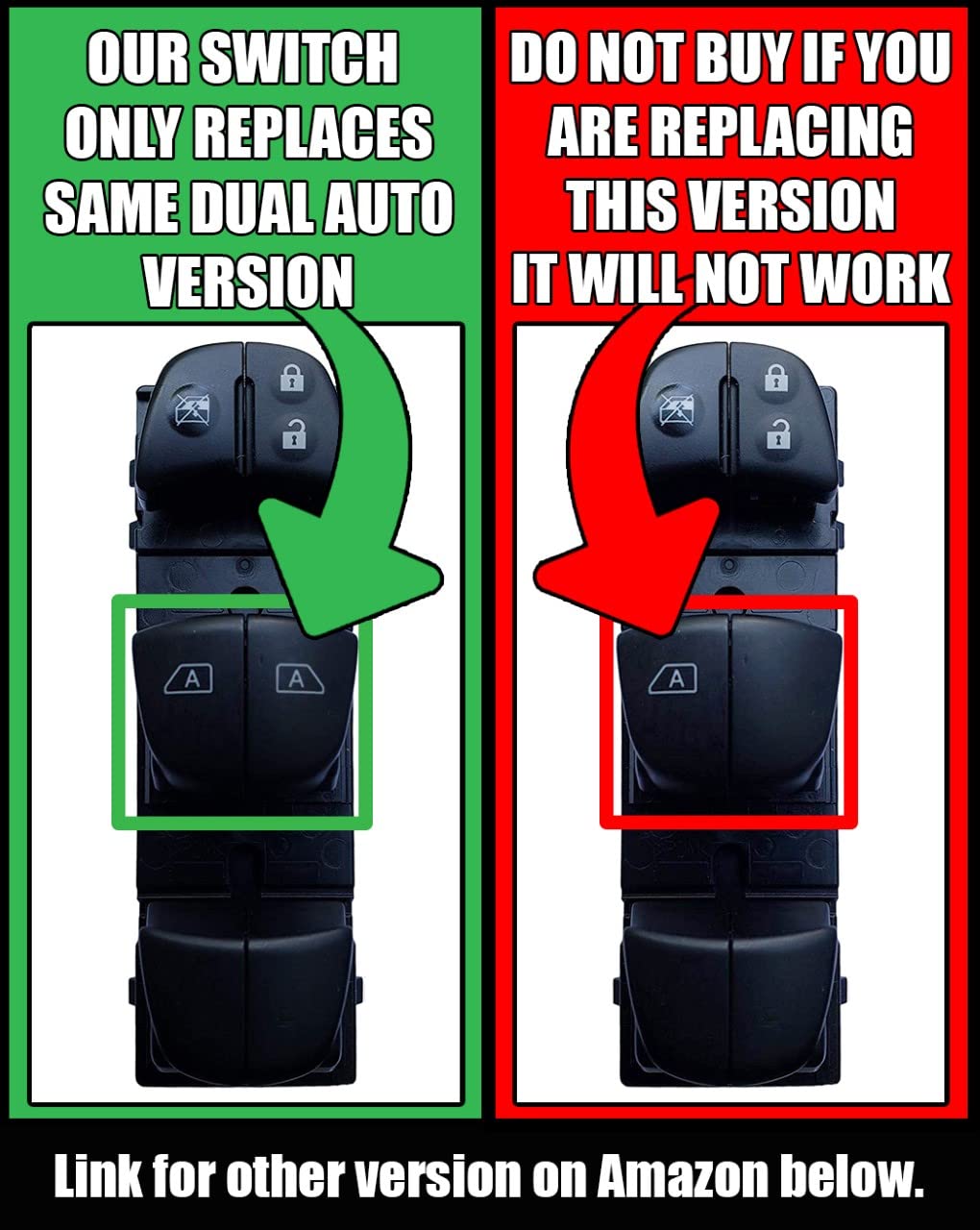 Window Master Switch for 2013-2018 Nissan Altima Sedan SL, SV