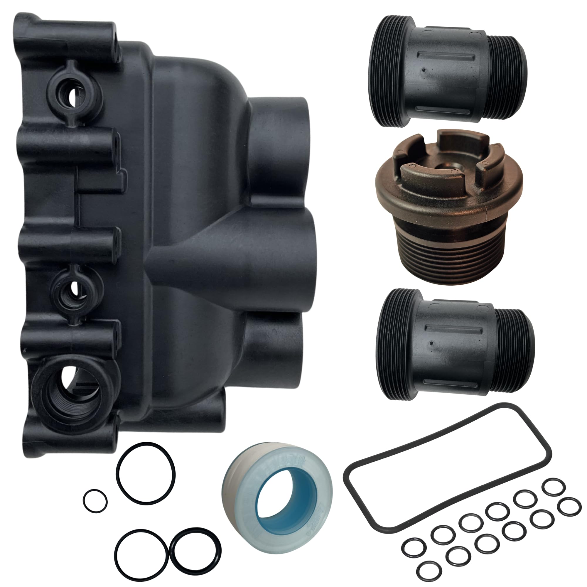 Pool Heater Manifold Assembly Kit with O-Rings for Pentair MasterTemp 175, 200, 250, 300, 400 Sta-Rite Max-e-Therm SR200, SR333, SR400 77707-0205, 77707-0206 77707-0014 77707-0015