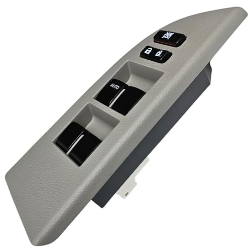 SWITCHDOCTOR Window Master Switch & Bezel for 2008, 2009, 2010, 2011, 2012, 2013 Toyota Highlander (Gray Bezel)