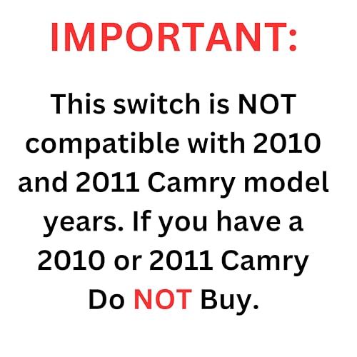 Window Switch for 2007, 2008, 2009, 2012, 2013, 2014 Toyota Camry
