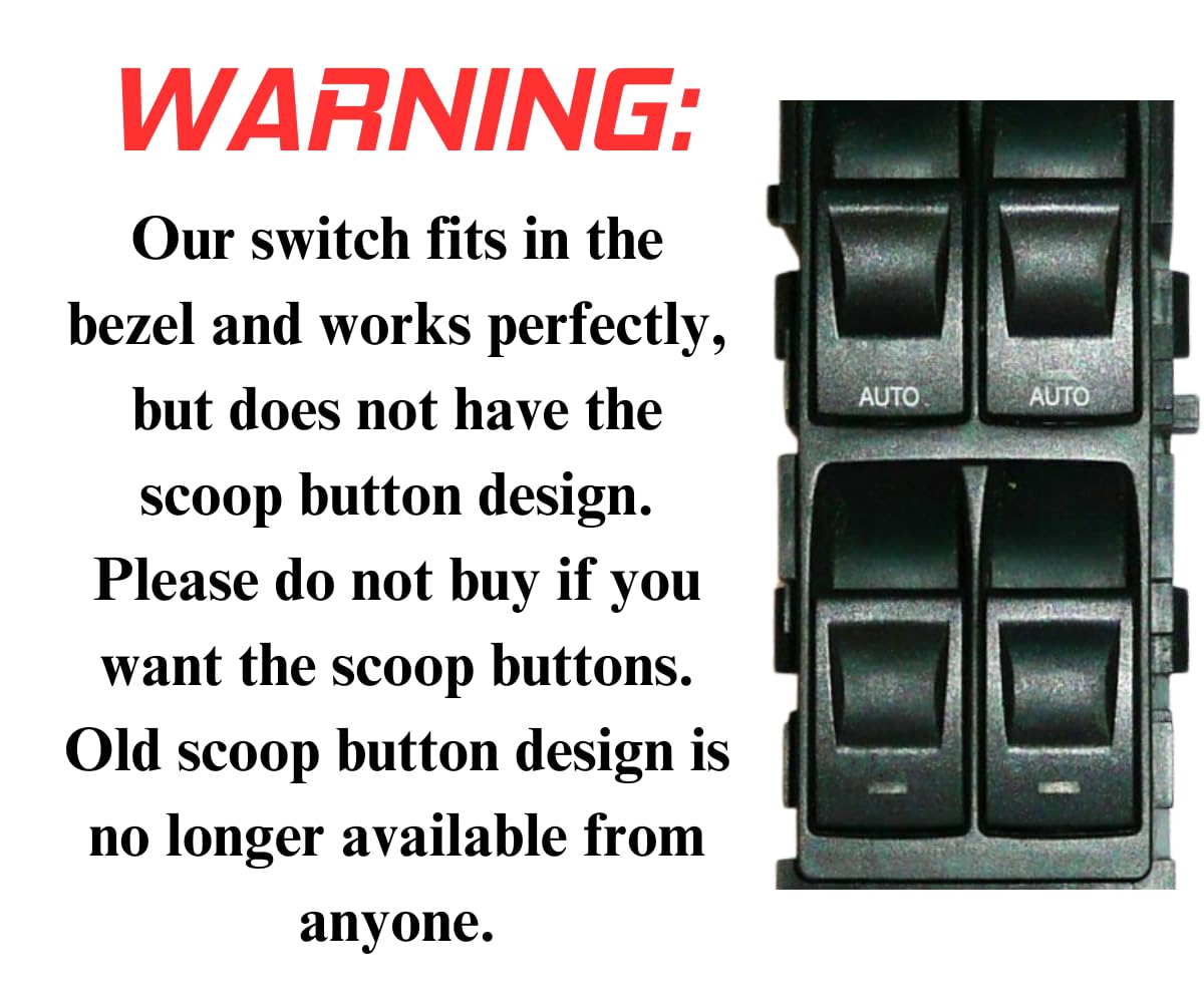 Window Master Switch for 2006 Jeep Commander, Grand Cherokee, Dodge Charger, and 2005-2006 Dodge Magnum, Chrysler 300