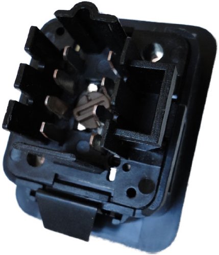 SWITCHDOCTOR Rear Window Switch for 1995-1998 Yukon (Gray Bezel)