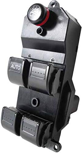 SWITCHDOCTOR Window Master Switch for 2001-2005 Honda Civic (Black Buttons)
