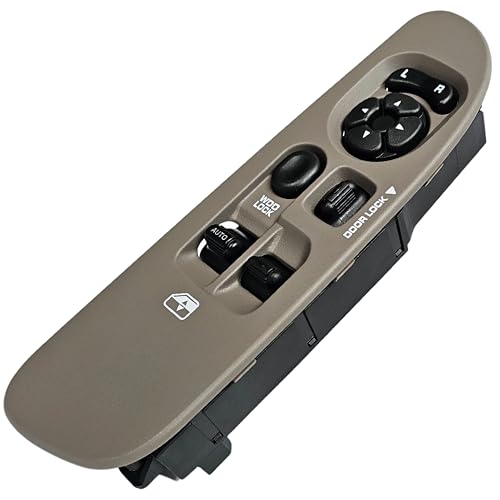 SWITCHDOCTOR Window Master Switch and Black Bezel for 2002-2009 Dodge Ram (Regular Cab, Single Cab, Dark Slate Gray)