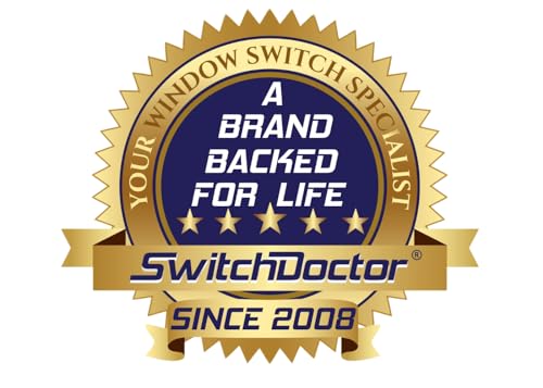 SWITCHDOCTOR Window Master Switch & Front Passenger Assembly for 1987, 1988, 1989, 1990, 1991, 1992, 1993 Ford Mustang Convertible (Full Assembly)