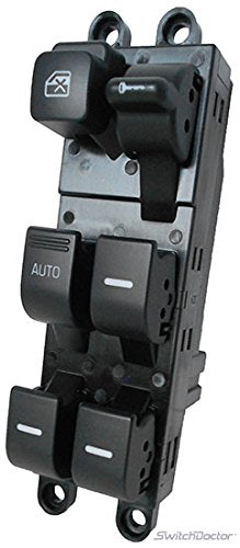 SWITCHDOCTOR Window Master Switch for 1999-2002 Nissan Quest & Mercury Villager (Black)