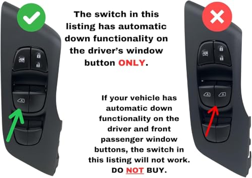 SWITCHDOCTOR Window Master Switch Assembly for 2013, 2014, 2015, 2016, 2017, 2018 Nissan Altima Sedan Base, S, SR, SV