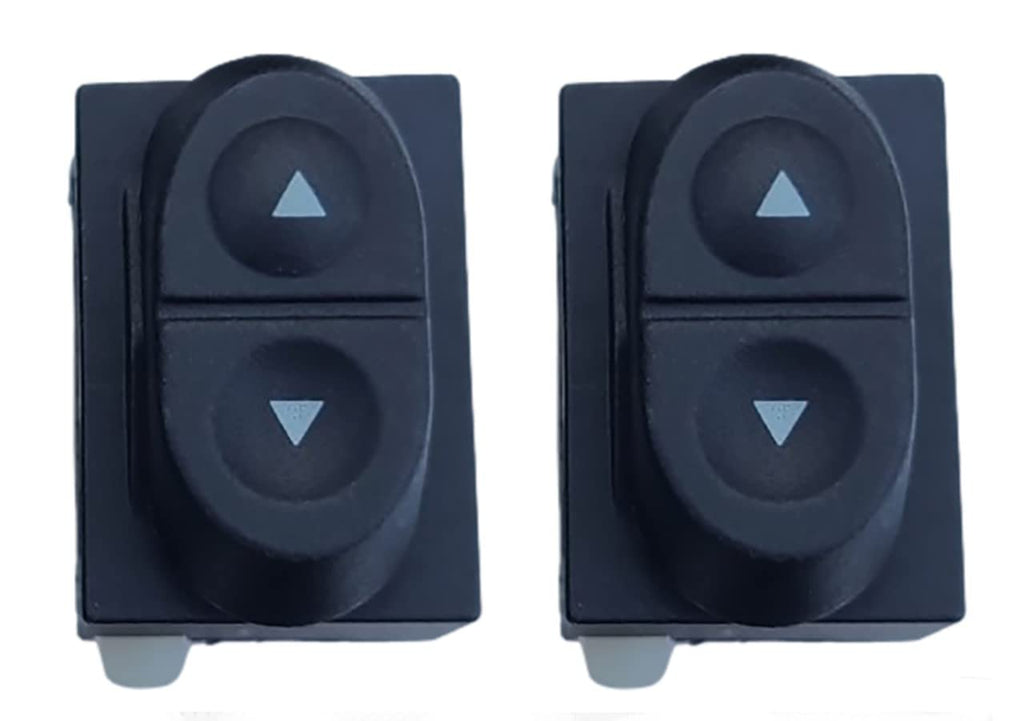 SWITCHDOCTOR Window Master & Passenger Switch Set for 1992-1996 Ford F-150 F-250 F-350; 1986-1991 Taurus, 1987-1991 Bronco, 1987-2004 Mustang & Ranger