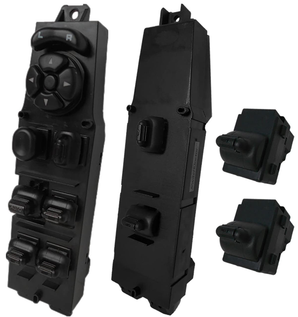 Window Master Switch, Front Passenger, & 2 Rear Window Switches for 1997-2001 Jeep Cherokee Set