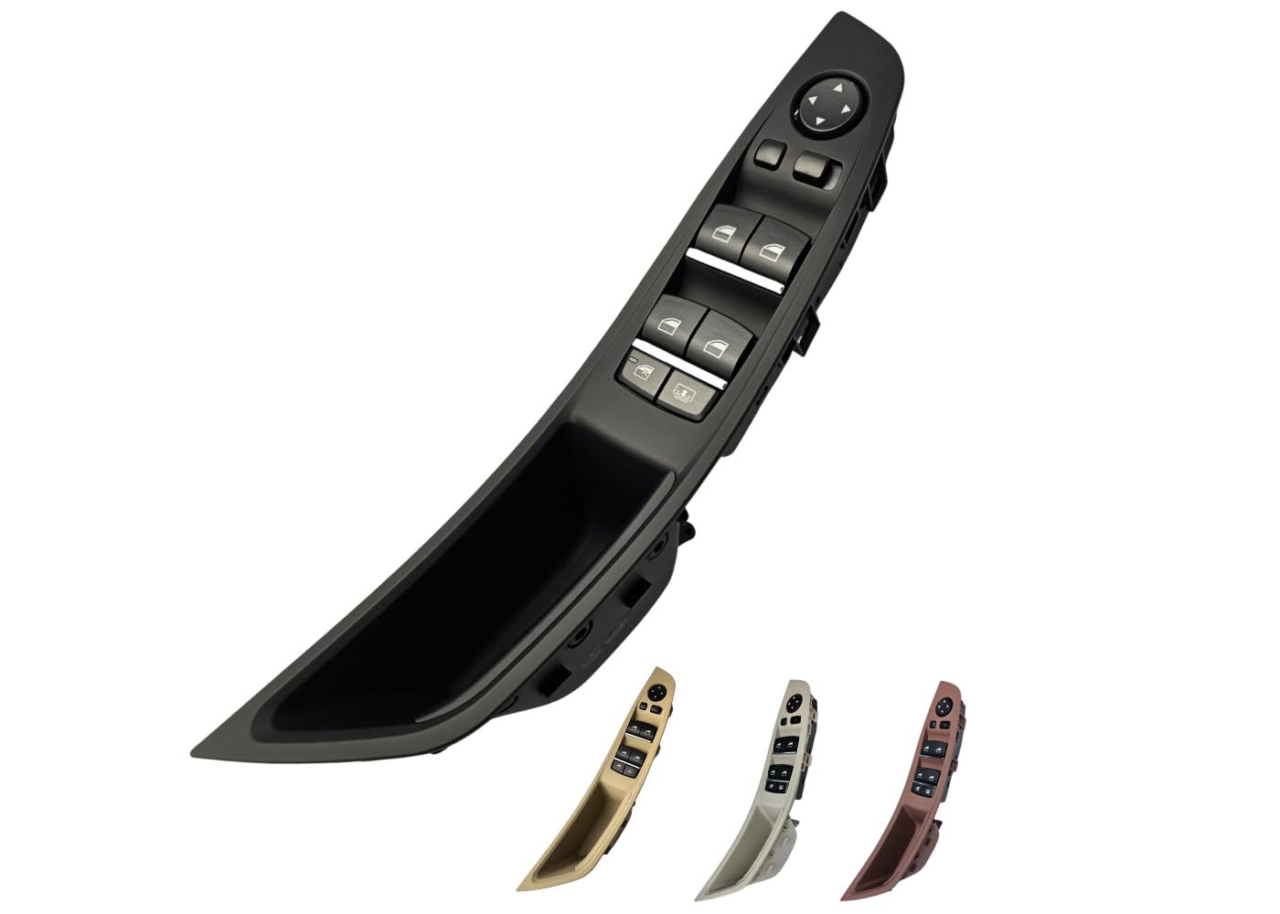 SWITCHDOCTOR Window Master Switch and Bezel for 2010-2016 5 Series 520i 523i 525i 528i 530i 535i, F10 F11 F18 (61319179907, Power, Control, Button) (2010-2016, Black)