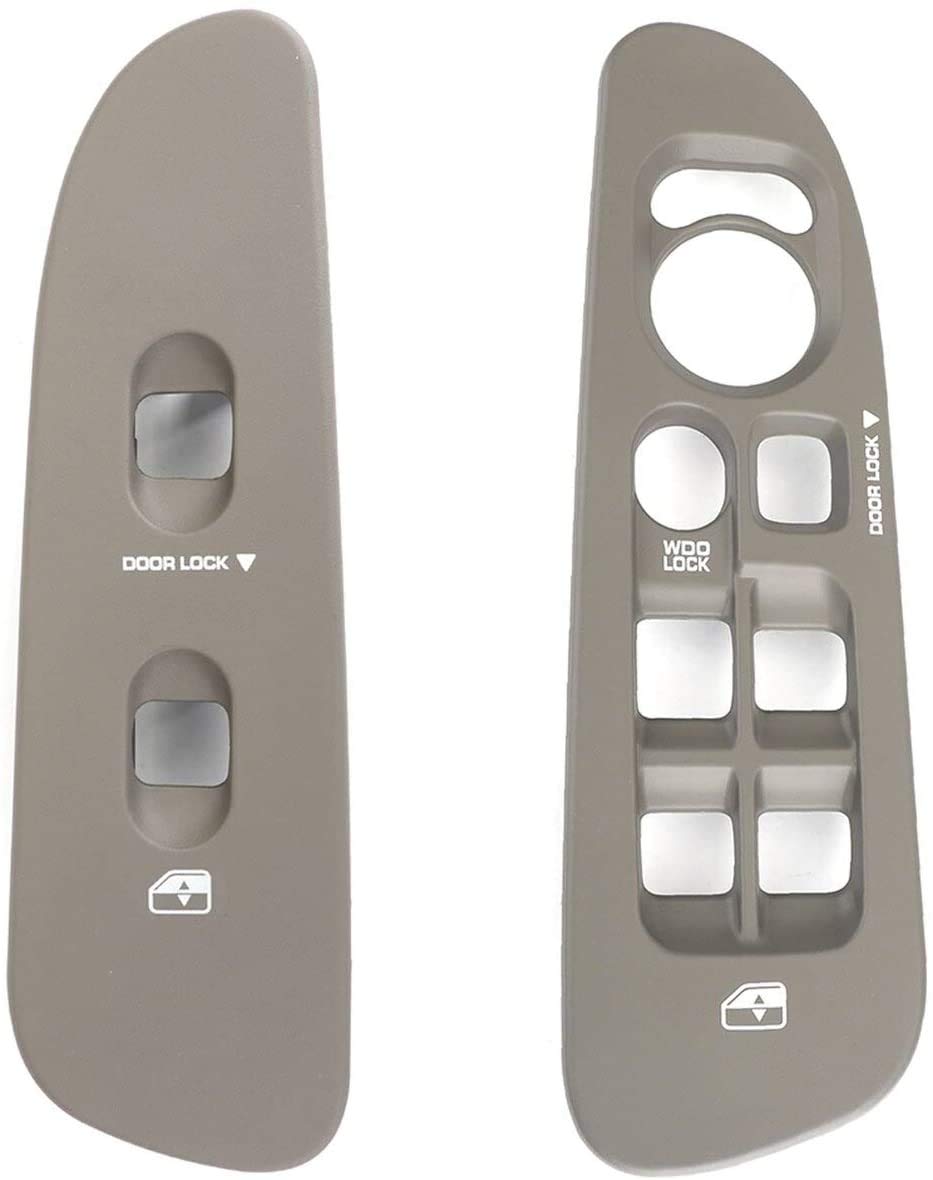 SWITCHDOCTOR Window Bezel Set Tan for 2002-2008 Dodge Ram 1500 2500 (Quad Cab, Crew, Khaki, Taupe, Tan, Beige, Light Gray)