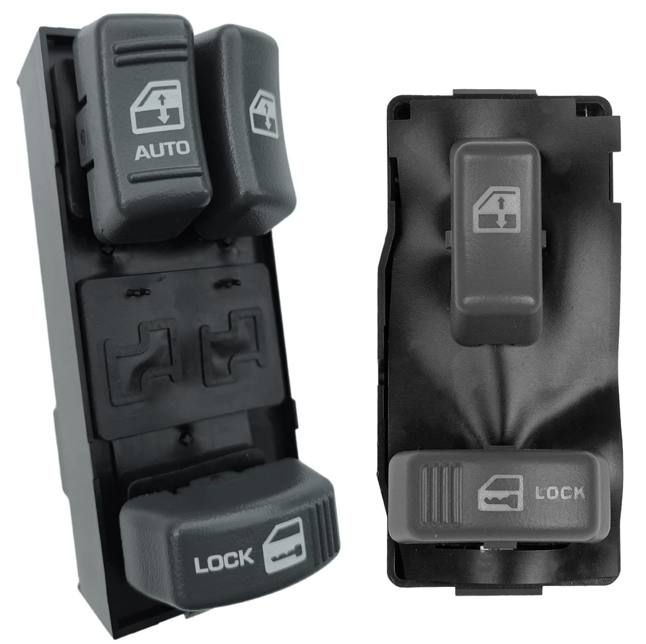 SWITCHDOCTOR Window Master Switch and Front Passenger Switch Set for 1995-2005 Chevrolet Blazer, Tahoe, and GMC Yukon (2 Door) (87224, 651466, 5336843, 7306603, 7306612, 15151356, 15692)
