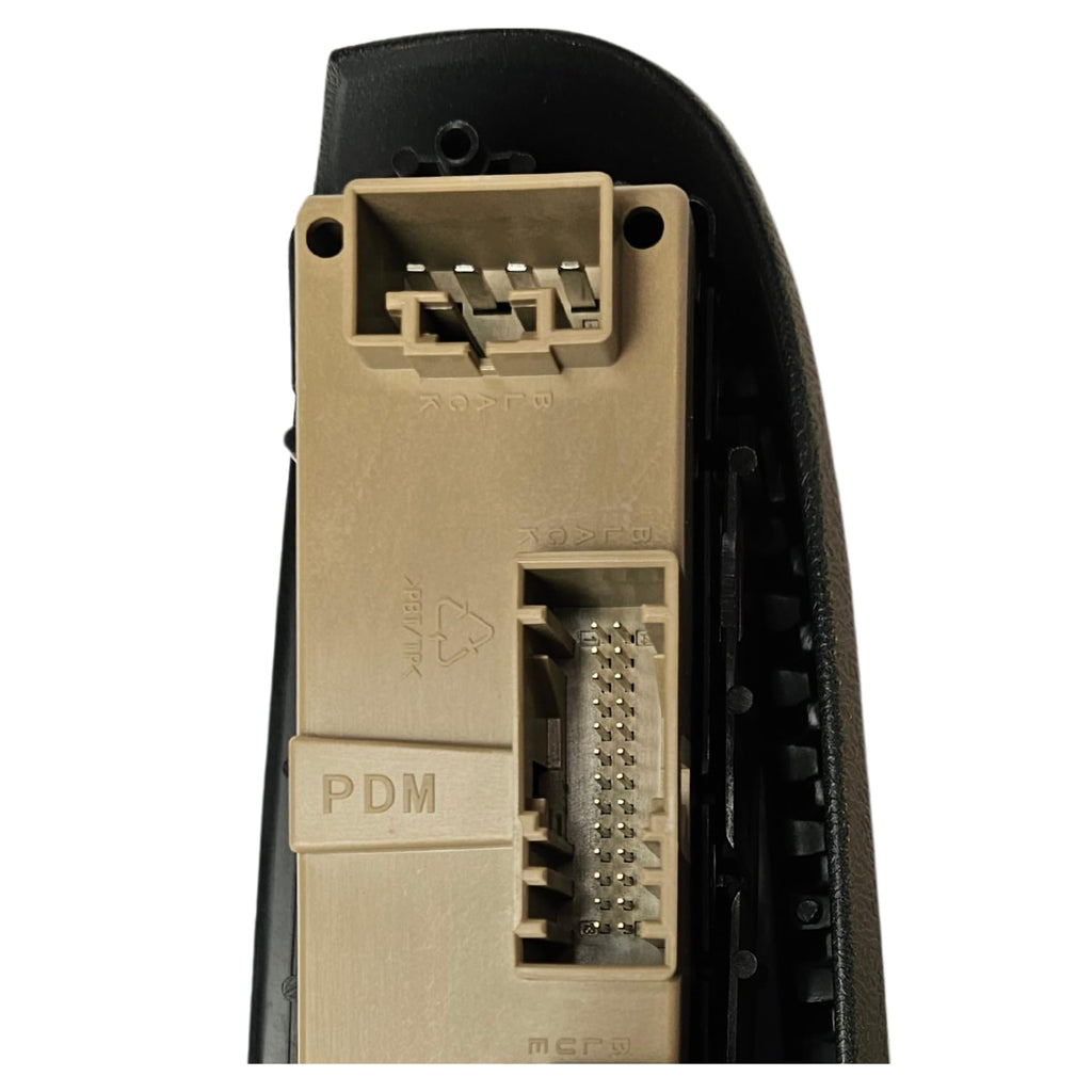 SWITCHDOCTOR Front Passenger Window Switch & Tan Bezel for 2003-2006 Silverado, Sierra, & Avalanche (19115820, Neutral, Chevy, Power, Button, Control, Standard Cab Pickup, Crew Cab, Truck)
