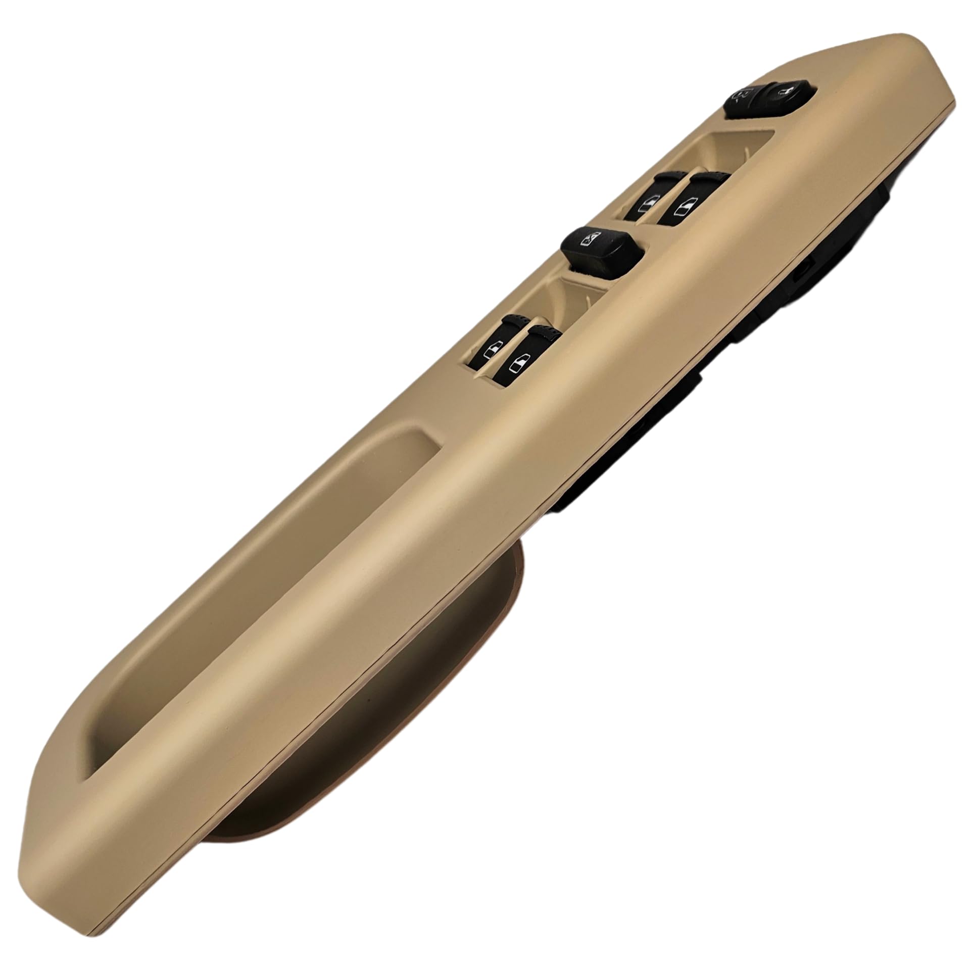 SWITCHDOCTOR Fully Assembled Window Master Switch and Bezel Set for 1999-2005 Volkswagen Jetta (Tan)