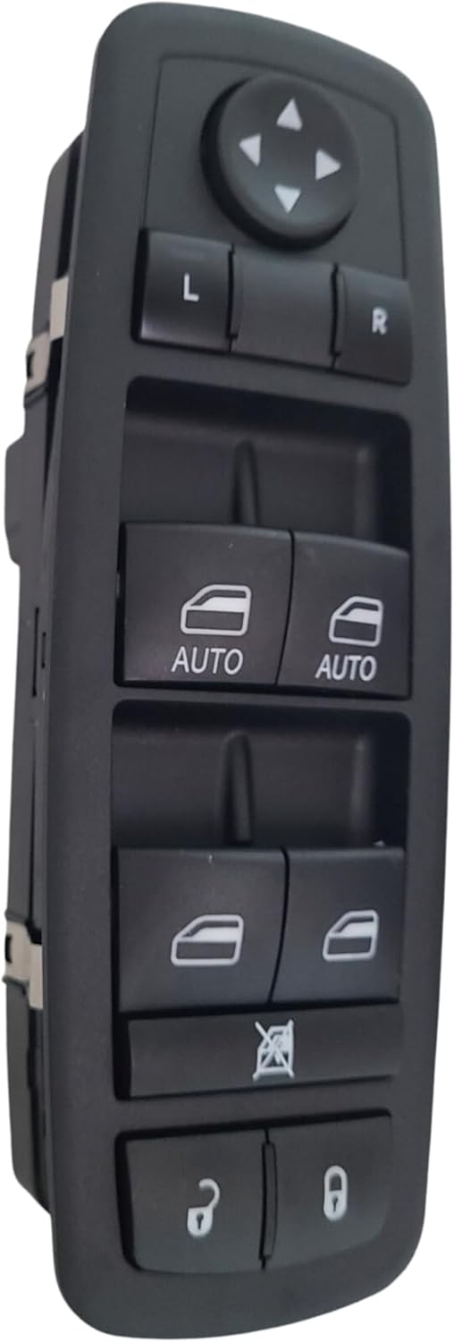 SWITCHDOCTOR Window Master Switch for 2013-2015 Ram; 2012-2016 Town & Country; 2012-2020 Grand Caravan (Ice Blue Glow Light, Crew Cab, Quad Cab)