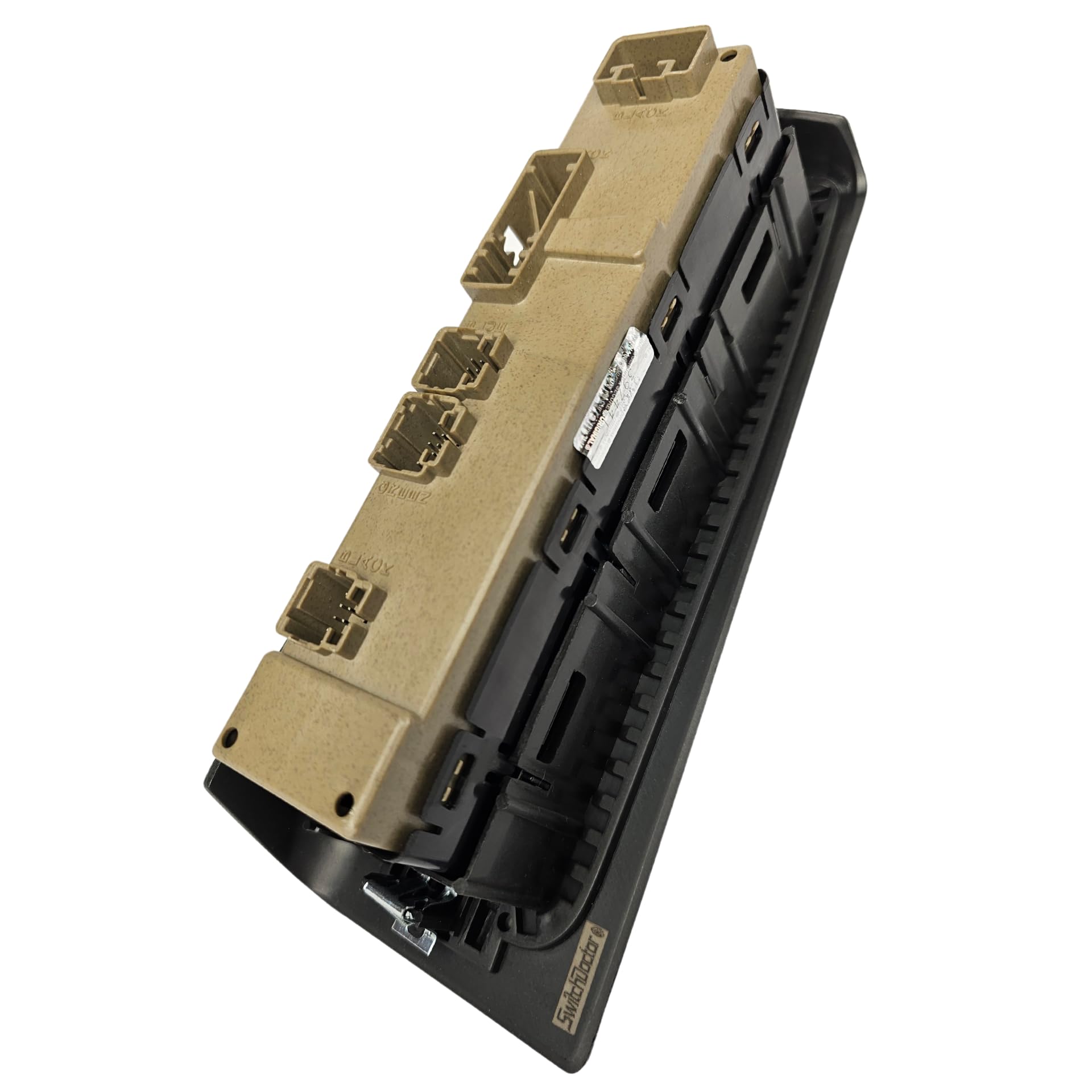 SWITCHDOCTOR Window Master Switch & Dark Gray Bezel for 2003-2006 GMC Sierra, Chevrolet Silverado, Suburban, Tahoe, Yukon, Avalanche (Dark Pewter, Crew Cab,15883319, 15883320, 15883321,15883323)