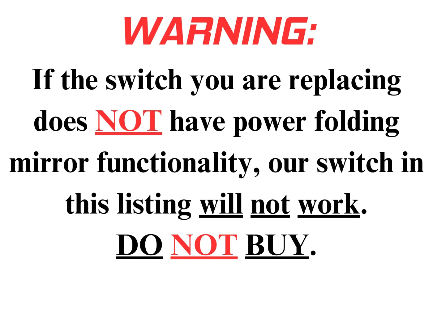 SWITCHDOCTOR Window Master Switch compatible with 2014-2015 Jeep Grand Cherokee