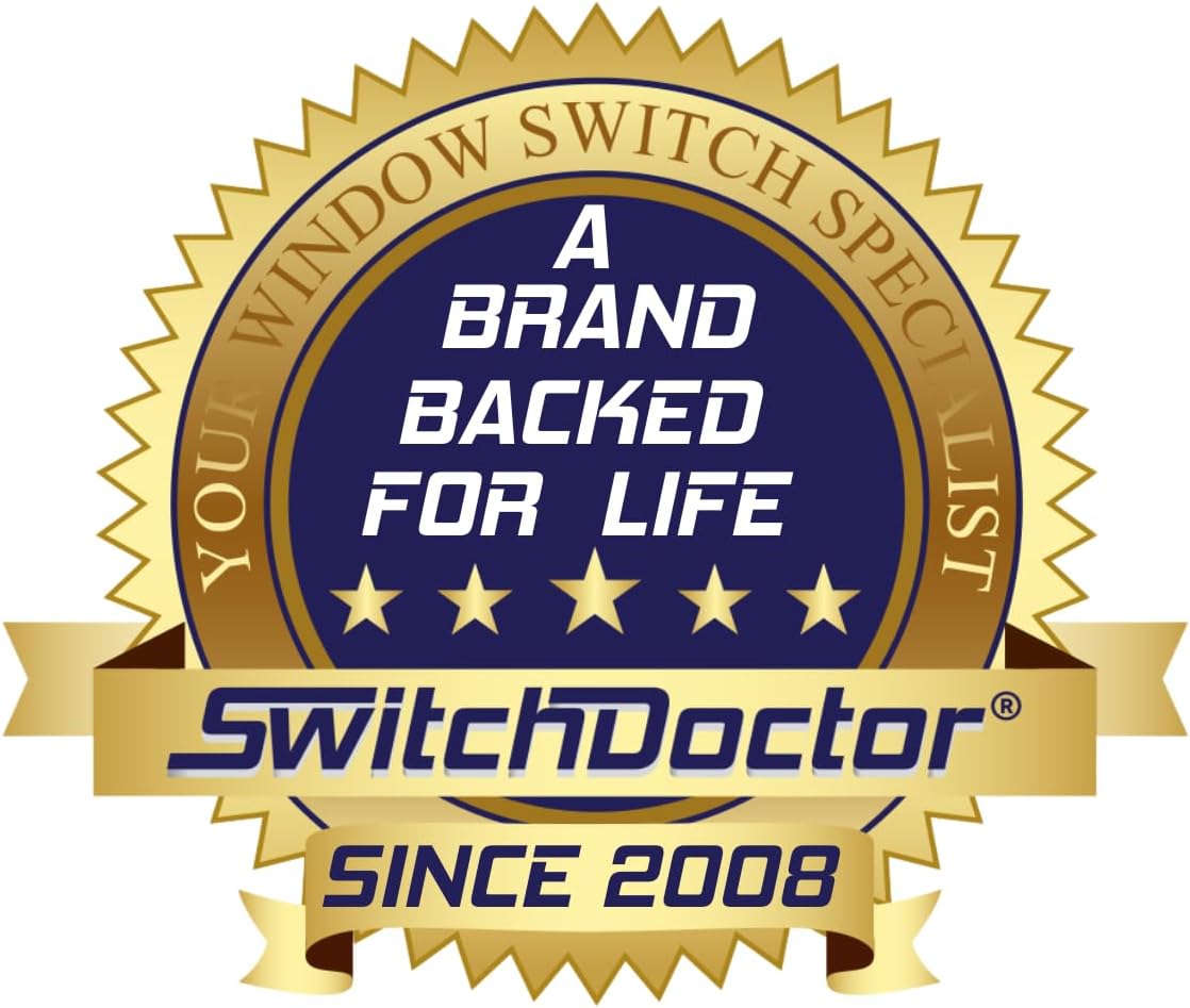 SWITCHDOCTOR Window Switch Set for 1968-1982 Chevrolet Corvette C3 (1725109, Chevy, Master, Passenger, Power, Control, Button)