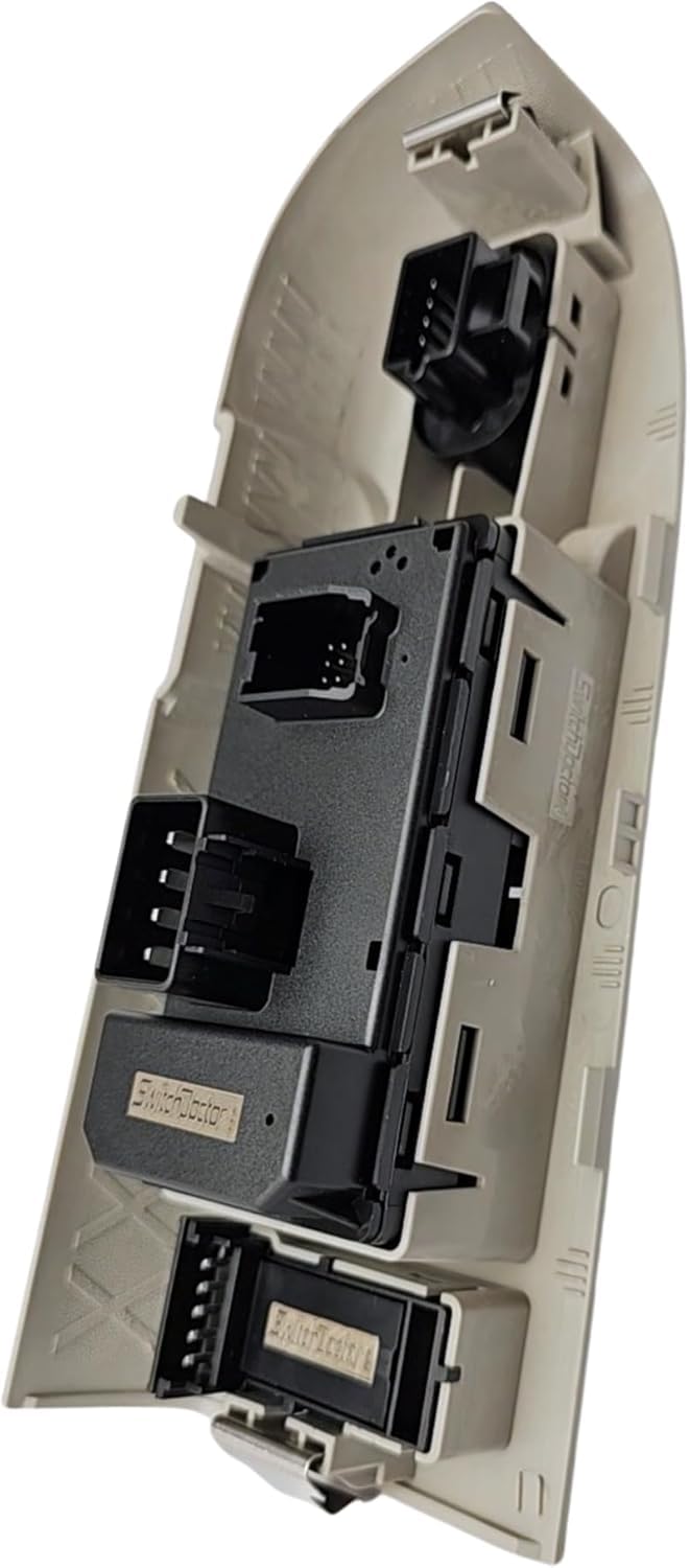 Window Switch Master Switch, Gray Bezel, Lock, & Mirror for 2010-2013 Chevrolet Silverado & GMC Sierra