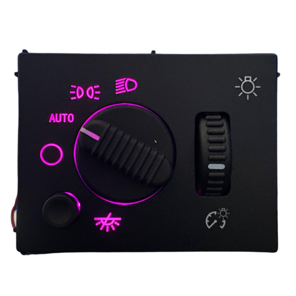 SWITCHDOCTOR Headlight Dimmer Switch for 2003-2007 Chevrolet Silverado, Sierra, Hummer H2, 2003-2006 Suburban, Tahoe, Avalanche, Yukon, Escalade (Pink)