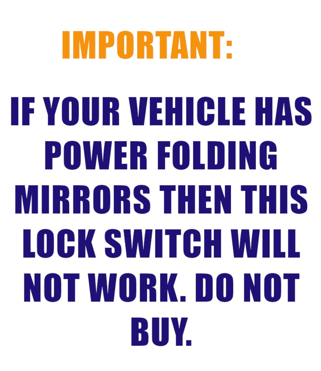 SWITCHDOCTOR Lock Switch for 2007-2013 Chevrolet Silverado 1500 2500 3500 and GMC Sierra 1500 2500 3500, 2009-2016 Traverse, 2009-2011 HHR