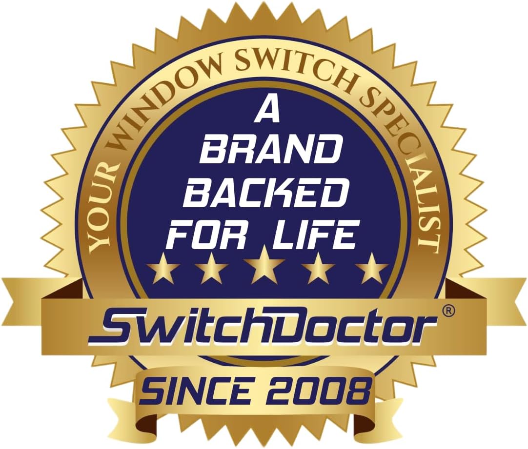 SWITCHDOCTOR Window Master Switch Dark Pewter Bezel for 2003-2006 Silverado, Suburban, Sierra, Tahoe, Avalanche, and Yukon (Crew Cab, 89045128)