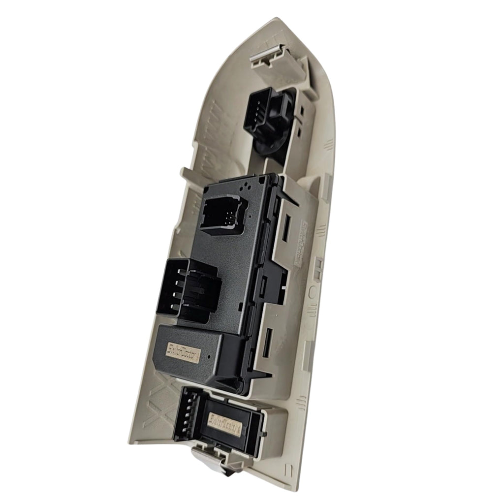 SWITCHDOCTOR Window Master Switch, Gray Bezel, Lock, & Mirror for 2010-2013 Chevrolet Silverado & GMC Sierra (Full Assembly, Light Titanium, Crew, Extended Cab Pickup, Chevy)