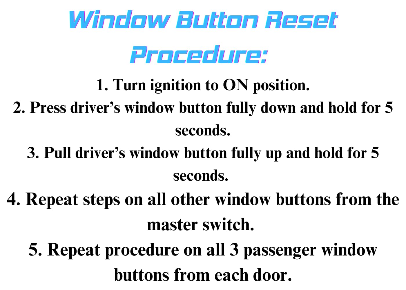 SWITCHDOCTOR Window Master Switch Compatible with Toyota Matrix 2003-2008 84820AA070