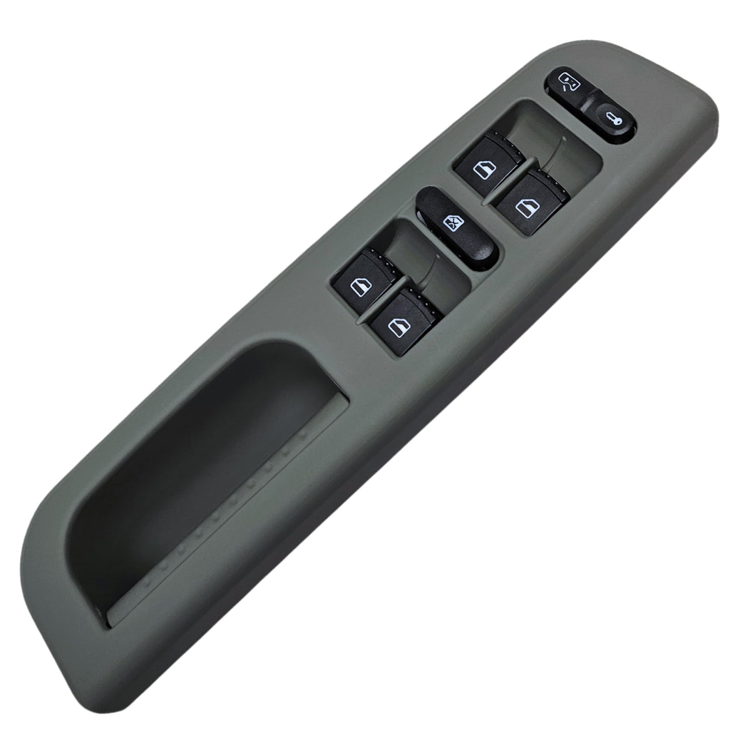 SWITCHDOCTOR Fully Assembled Window Master Switch and Bezel Set for 1999-2005 Volkswagen Jetta (Gray)