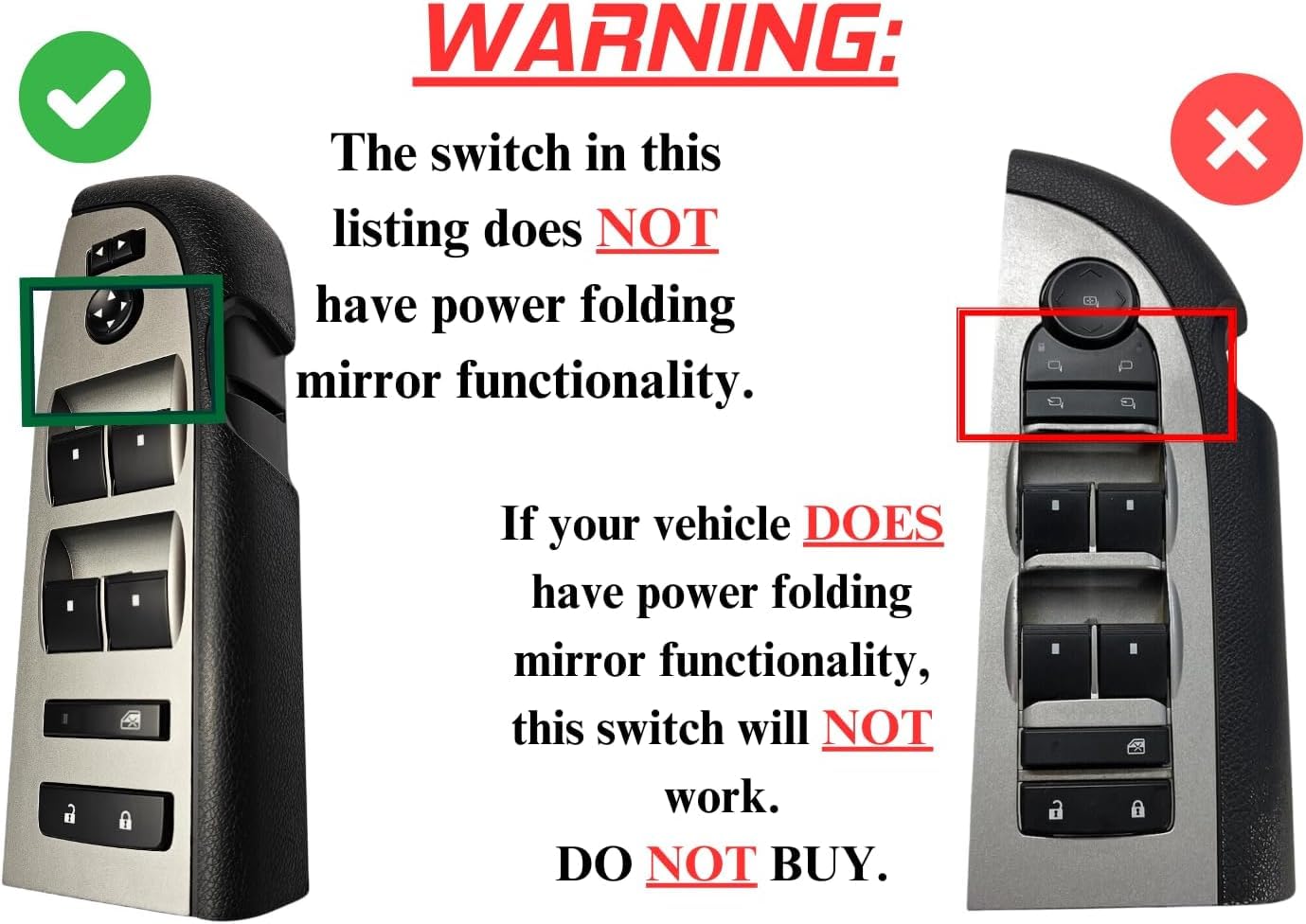 SWITCHDOCTOR Window Master Switch, Gray Bezel, Lock, & Mirror for 2010-2013 Chevrolet Silverado & GMC Sierra (Full Assembly, Light Titanium, Crew, Extended Cab Pickup, Chevy)
