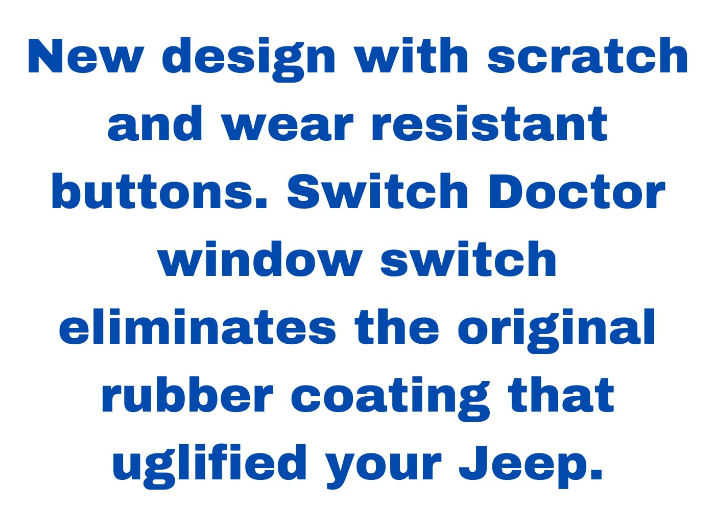 SWITCHDOCTOR Window Master Switch compatible with 2018-2024 Jeep Wrangler (68290764AE, 68290764AC, 68290764AD, 68290764AE, 68290764AF)