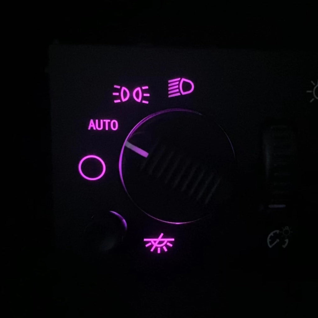 SWITCHDOCTOR Headlight Dimmer Switch for 2003-2007 Chevrolet Silverado, Sierra, Hummer H2, 2003-2006 Suburban, Tahoe, Avalanche, Yukon, Escalade (Pink)