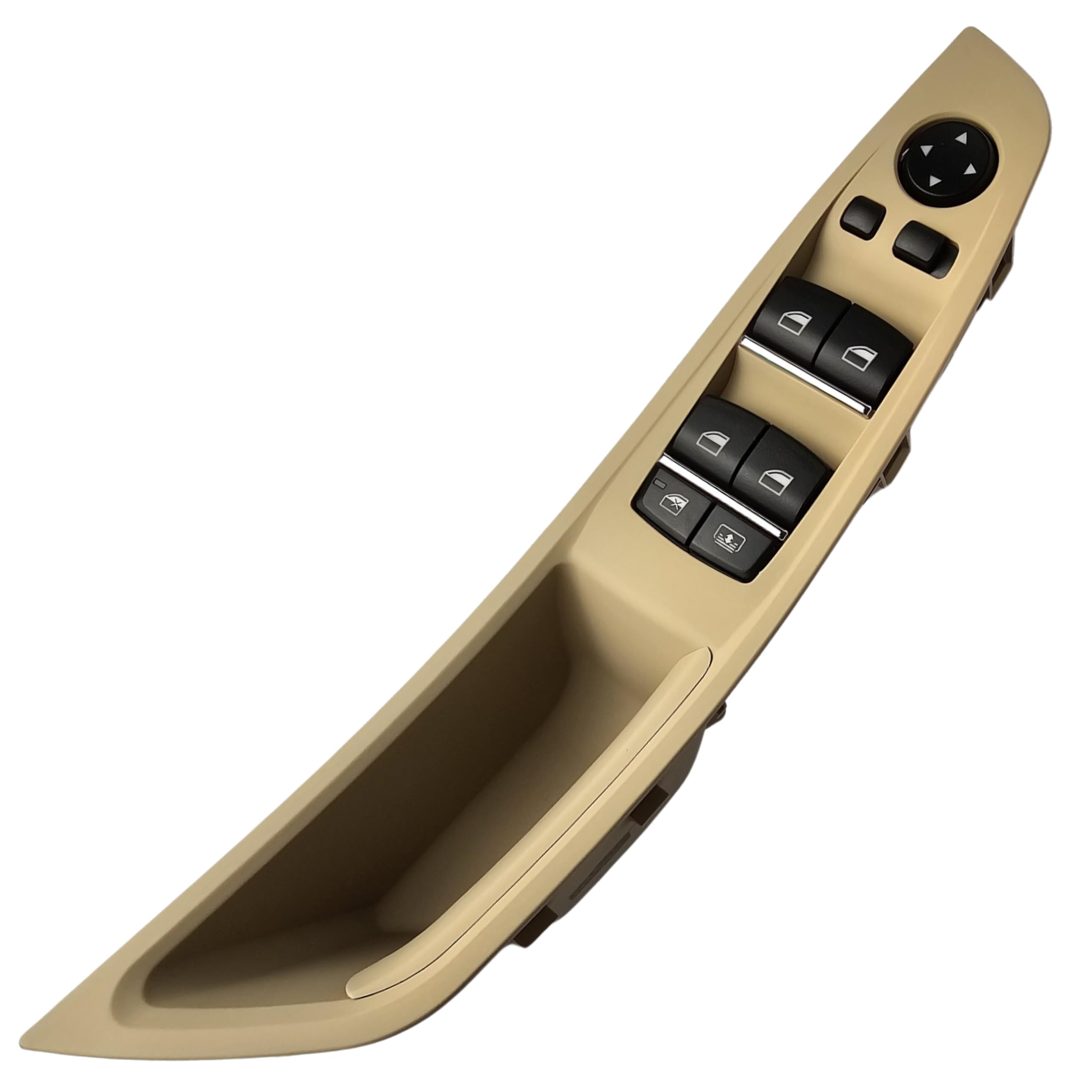 SWITCHDOCTOR Window Master Switch and Bezel for 2010-2016 5 Series 520i 523i 525i 528i 530i 535i, F10 F11 F18 (61319179907, Power, Control, Button) (2010-2016, Tan)