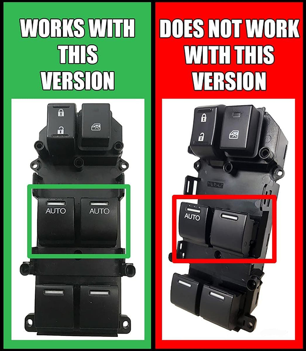 SWITCHDOCTOR Window Master Switch for 2008-2012 Honda Accord Sedan EX, EX-L, LX-P, SE, Crosstour (35750-TA0-A32, Power, Control, Button)