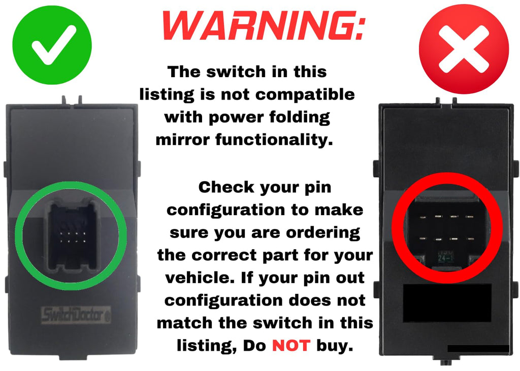 SWITCHDOCTOR Window Master Switch Compatible with 2014-2016 Cruze; 2013-2016 Encore; 2015-2017 Verano