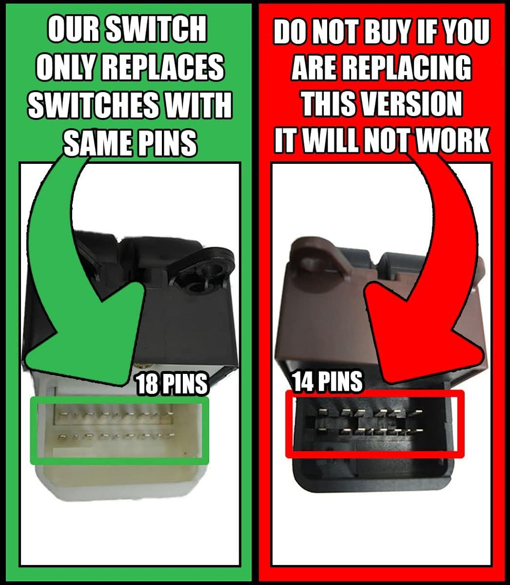 SWITCHDOCTOR Window Master Switch for 2004-2010 Toyota Sienna (Pin Check Required Before Purchase) (8482047020 8482047021 8482047050 84820-47020 84820-47021 84820-47050)