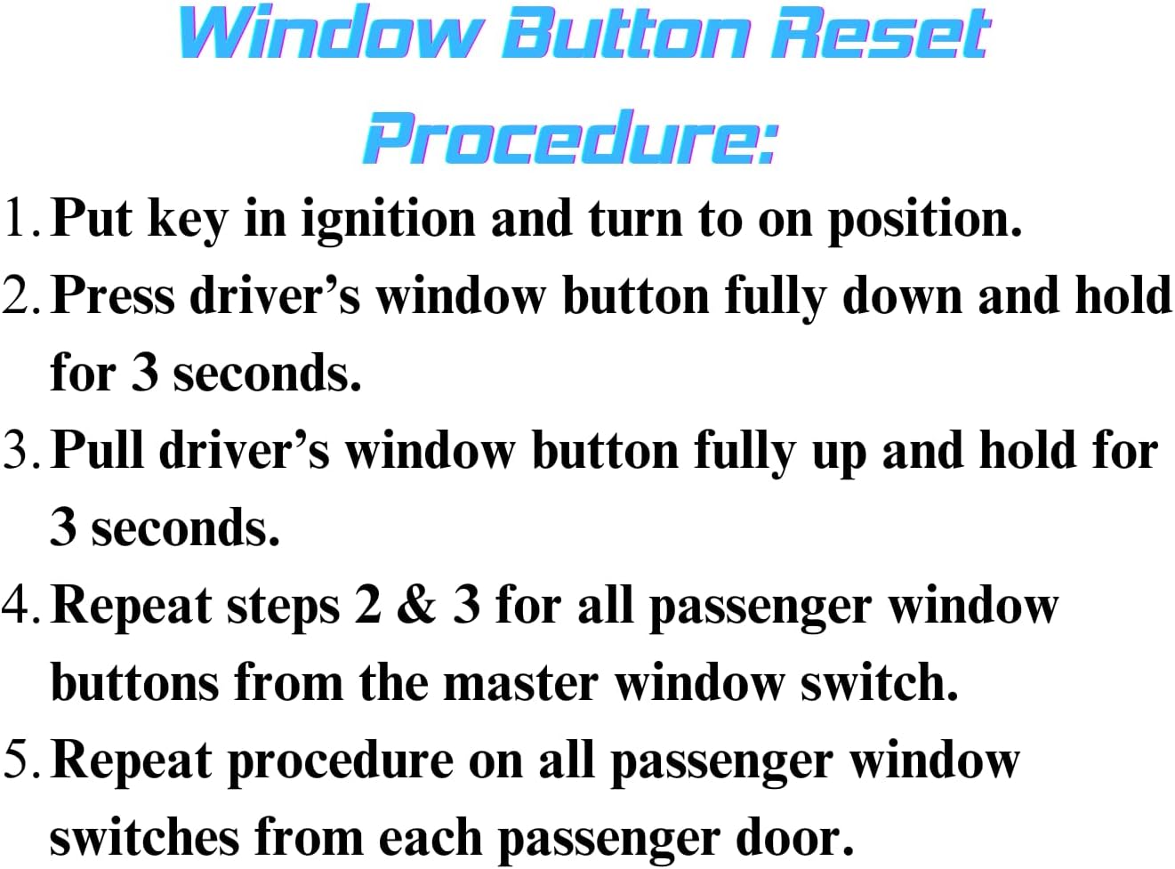 SWITCHDOCTOR Window Master Switch for 2007-2011 Honda CR-V CRV