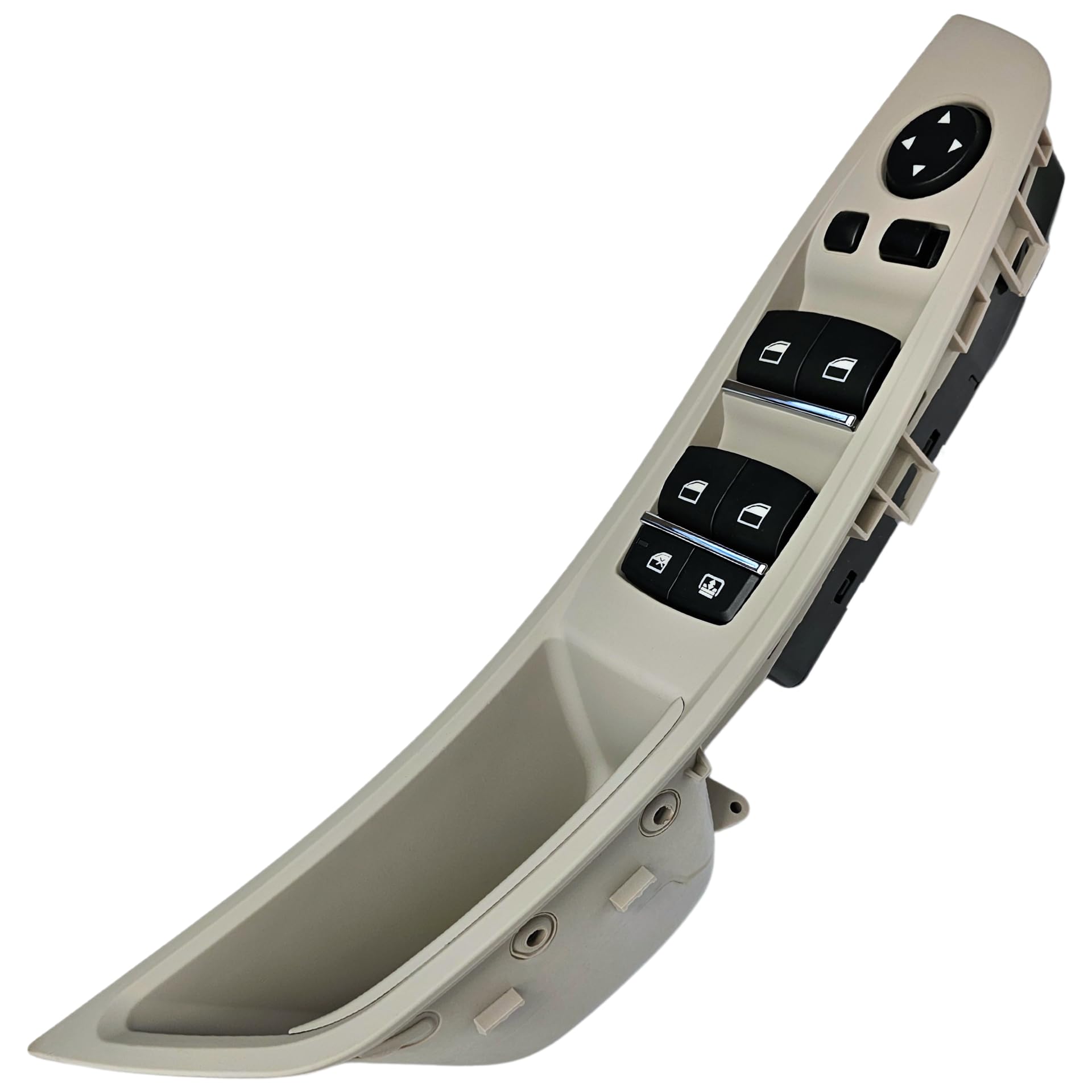 SWITCHDOCTOR Window Master Switch and Bezel for 2010-2016 BMW 5 Series 520i 523i 525i 528i 530i 535i, F10 F11 F18 (61319179907, Power, Control, Button) (2010-2016, Gray)