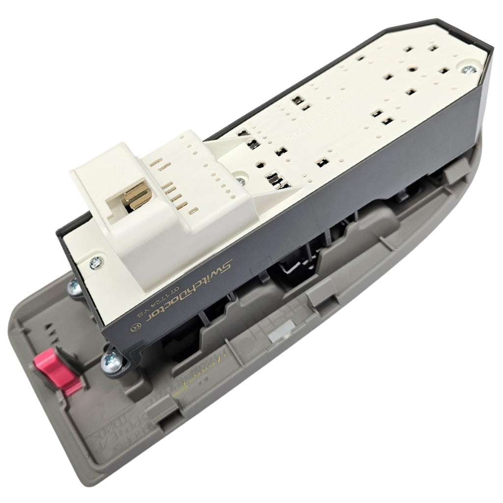 SWITCHDOCTOR Window Master Switch & Bezel for 2008, 2009, 2010, 2011, 2012, 2013 Toyota Highlander (Gray Bezel)