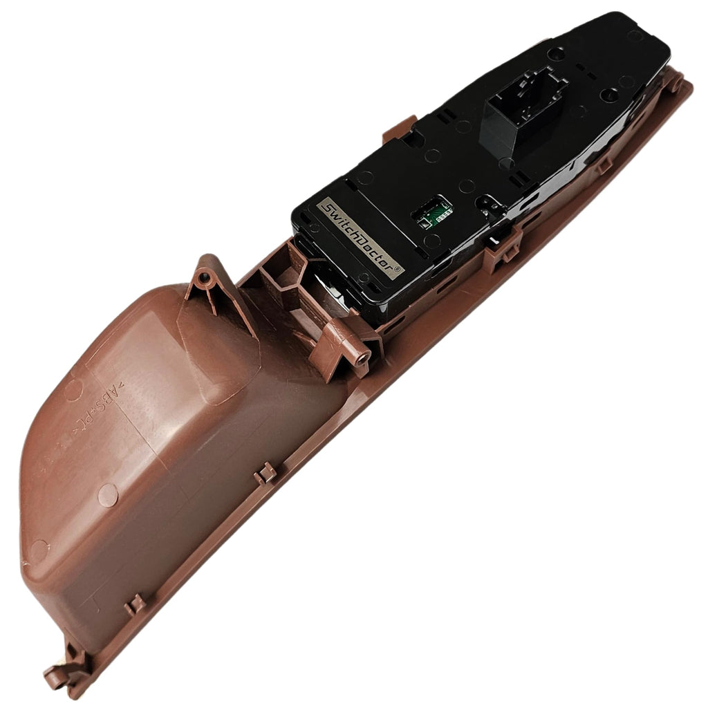 SWITCHDOCTOR Window Master Switch and Bezel for 2010-2016 BMW 5 Series 520i 523i 525i 528i 530i 535i, F10 F11 F18 (61319179907, Power, Control, Button) (2010-2016, Brown)