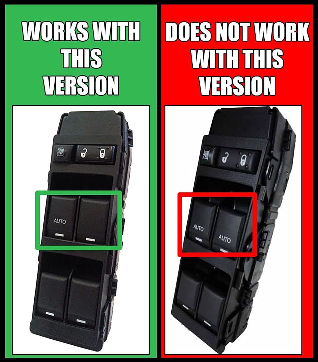 SWITCHDOCTOR Window Master Switch for 2005-2006 Dodge Charger, Dakota, Jeep Grand Cherokee; 2004-2006 Durango