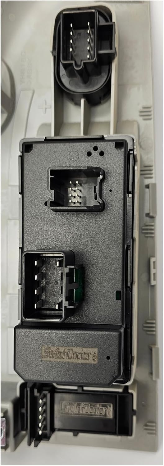 Window Master Switch, Gray Bezel, Lock, & Mirror for 2007-2009 Chevrolet Silverado & GMC Sierra